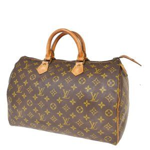 Auth Louis Vuitton Speedy 35 Satchel #47180L29B
